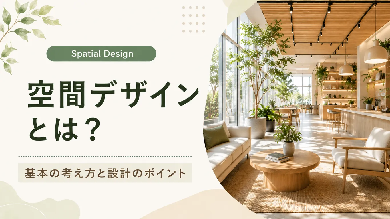 空間デザインとは？目的に合った空間をつくるための考え方とポイント